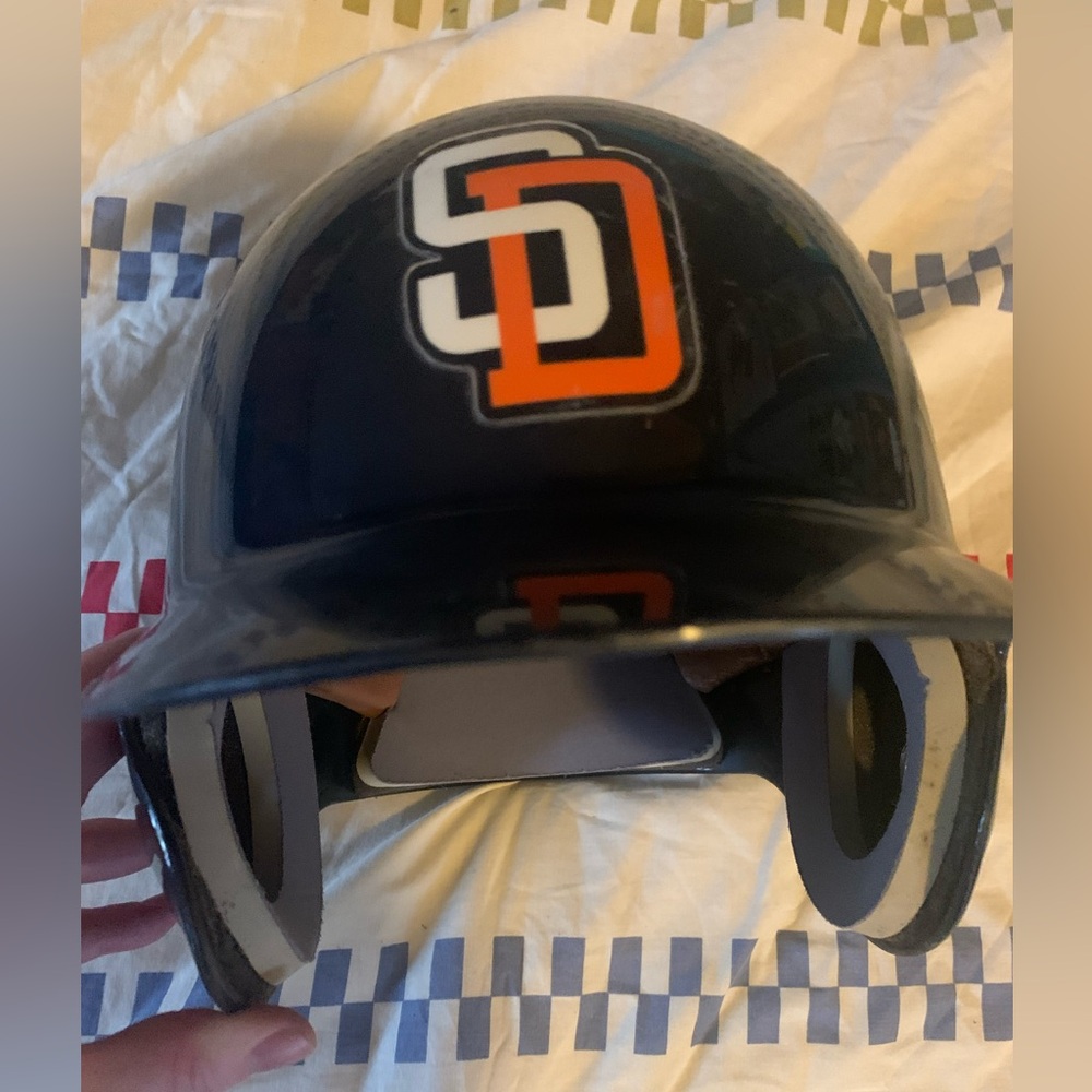Game Worn San Diego Padres Batting Helmet from the 1990’s Size 7 1/4